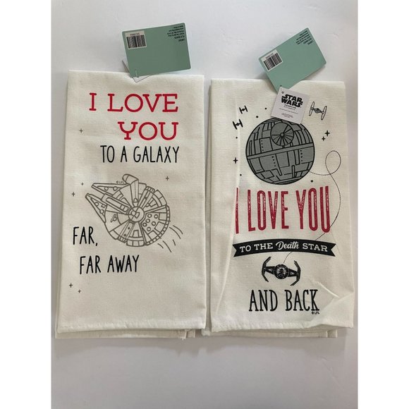 NWT- Set of 2 Star Wars Dish Towels - Picture 1 of 2